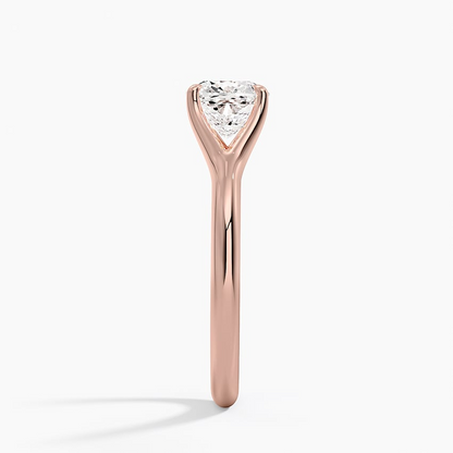 1 1/4 CT Cushion Lab Grown Diamond Solitaire Ring