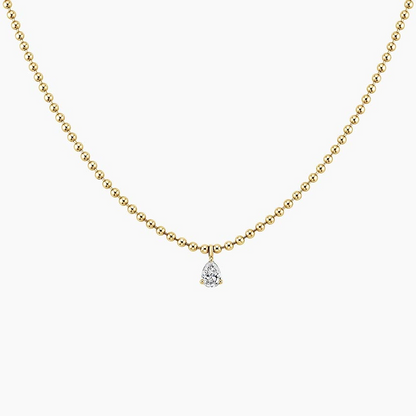 2/5 CTW Lab Grown Diamond Pear Solitaire Pendant