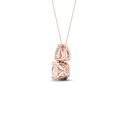 1 CTW Lab Grown Diamond Pear Cushion Cut Pendant