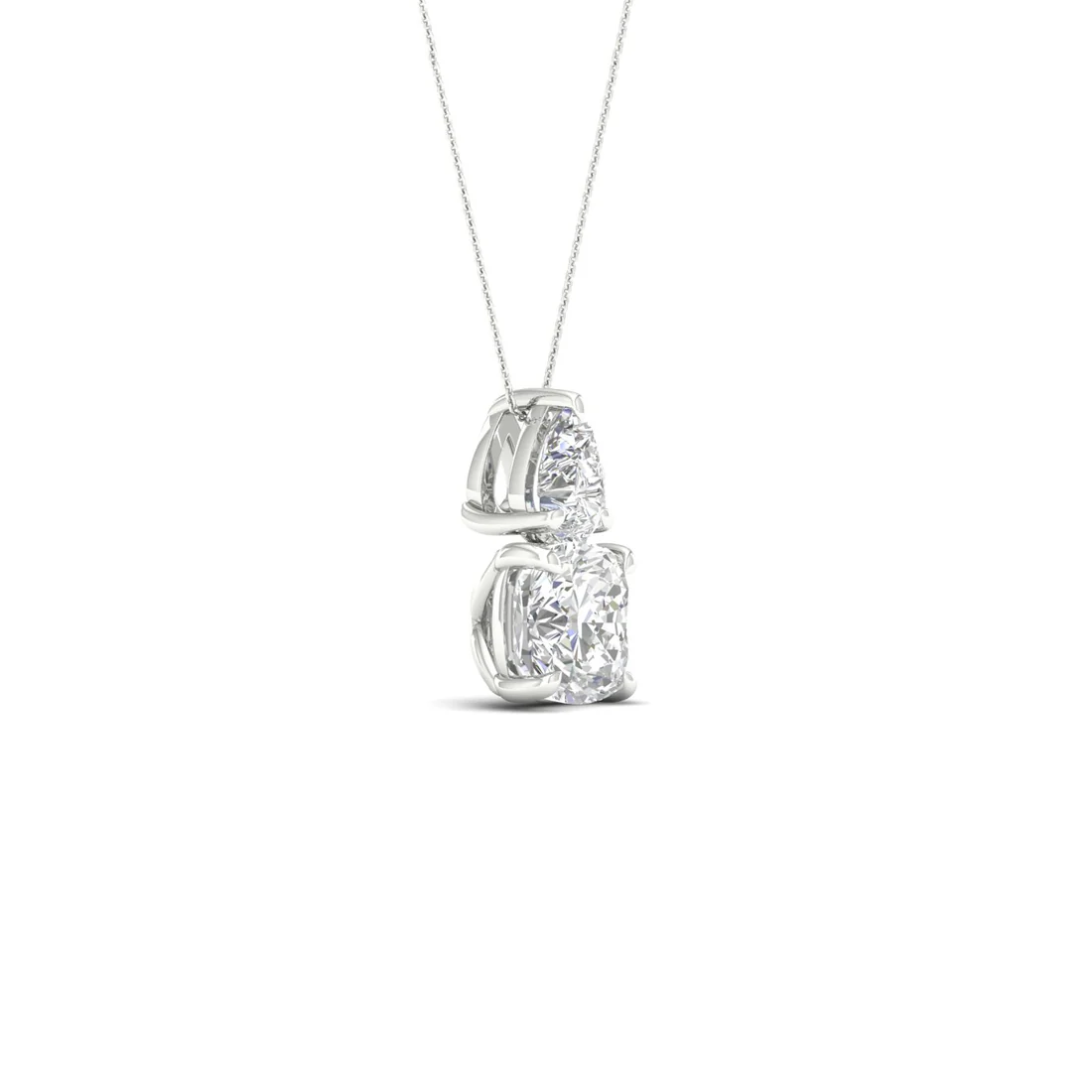1 CTW Lab Grown Diamond Pear Cushion Cut Pendant