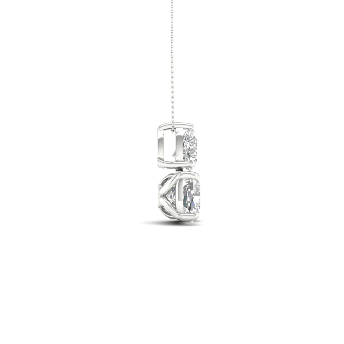 1 CTW Lab Grown Diamond Pear Cushion Cut Pendant