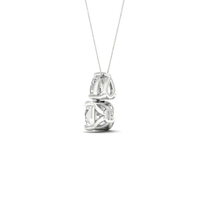 1 CTW Lab Grown Diamond Pear Cushion Cut Pendant