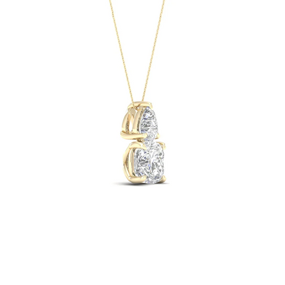1 CTW Lab Grown Diamond Pear Cushion Cut Pendant