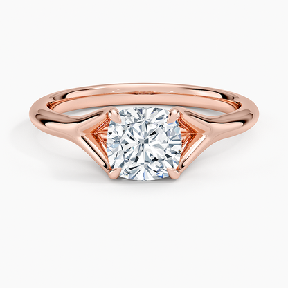 1 1/4 CT Cushion Lab Grown Diamond Solitaire Ring