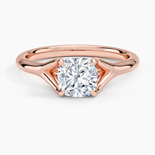 1 1/4 CT Cushion Lab Grown Diamond Solitaire Ring