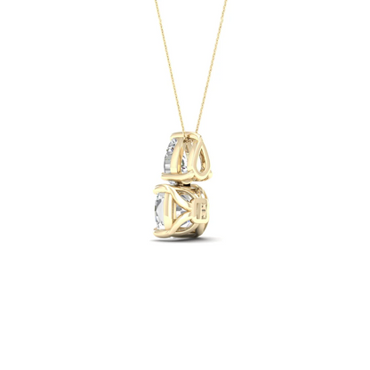 1 CTW Lab Grown Diamond Pear Cushion Cut Pendant