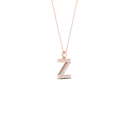 0.060 CTW Lab Grown Diamond Z Letter Pendant