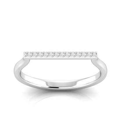 0.065Ctw Bar Fashion Lab Grown Diamond Wedding Band