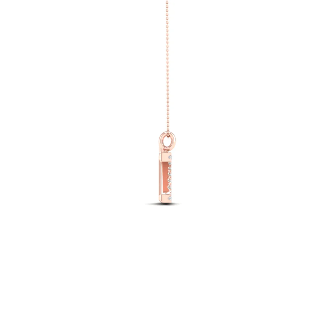 0.060 CTW Lab Grown Diamond Z Letter Pendant