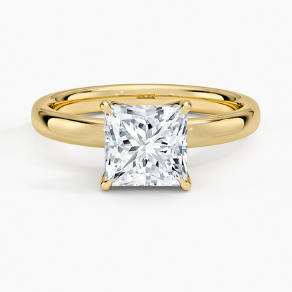 1 1/2CT Princess Lab Grown Diamond Solitaire Ring