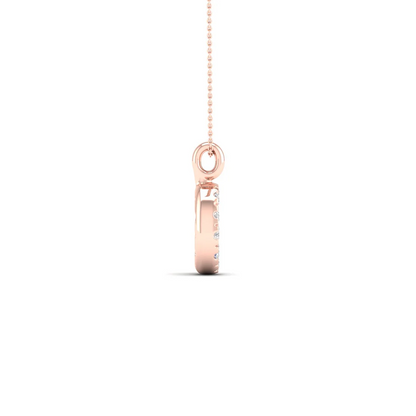 0.065 CTW Lab Grown Diamond G Letter Pendant