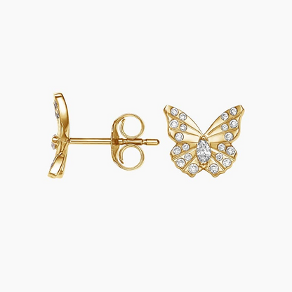 Butterfly Shape 1/5 CTW Lab Grown Diamond Stud Earrings