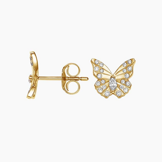 Butterfly Shape 1/5 CTW Lab Grown Diamond Stud Earrings