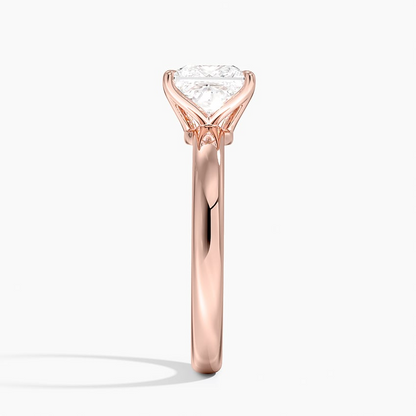 1 1/2CT Princess Lab Grown Diamond Solitaire Ring