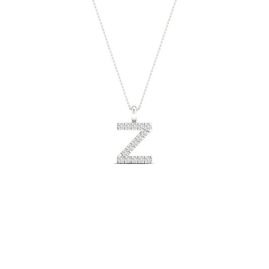 0.060 CTW Lab Grown Diamond Z Letter Pendant