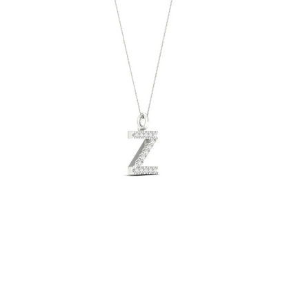 0.060 CTW Lab Grown Diamond Z Letter Pendant