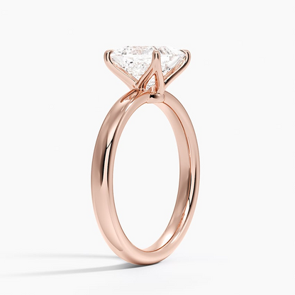 1 1/2CT Princess Lab Grown Diamond Solitaire Ring