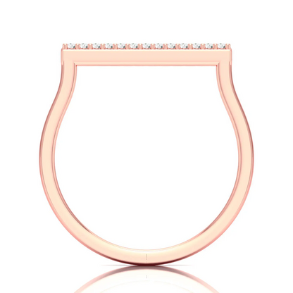 0.065Ctw Bar Fashion Lab Grown Diamond Wedding Band