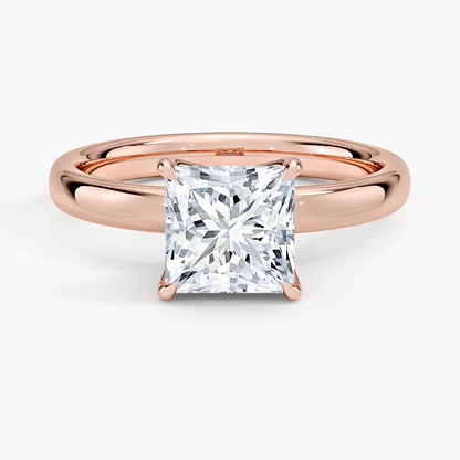 1 1/2CT Princess Lab Grown Diamond Solitaire Ring