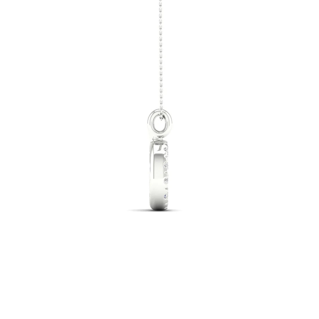 0.065 CTW Lab Grown Diamond G Letter Pendant