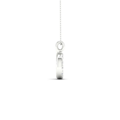 0.065 CTW Lab Grown Diamond G Letter Pendant