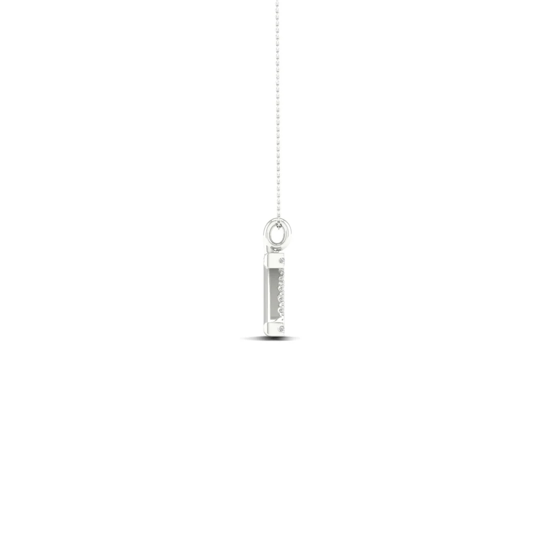 0.060 CTW Lab Grown Diamond Z Letter Pendant