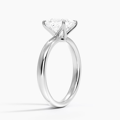 1 1/2CT Princess Lab Grown Diamond Solitaire Ring