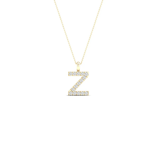 0.060 CTW Lab Grown Diamond Z Letter Pendant