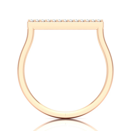 0.065Ctw Bar Fashion Lab Grown Diamond Wedding Band