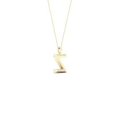 0.060 CTW Lab Grown Diamond Z Letter Pendant
