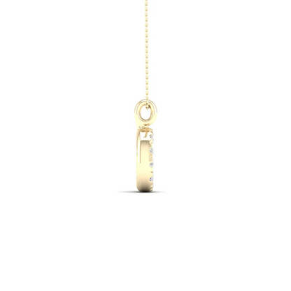 0.065 CTW Lab Grown Diamond G Letter Pendant