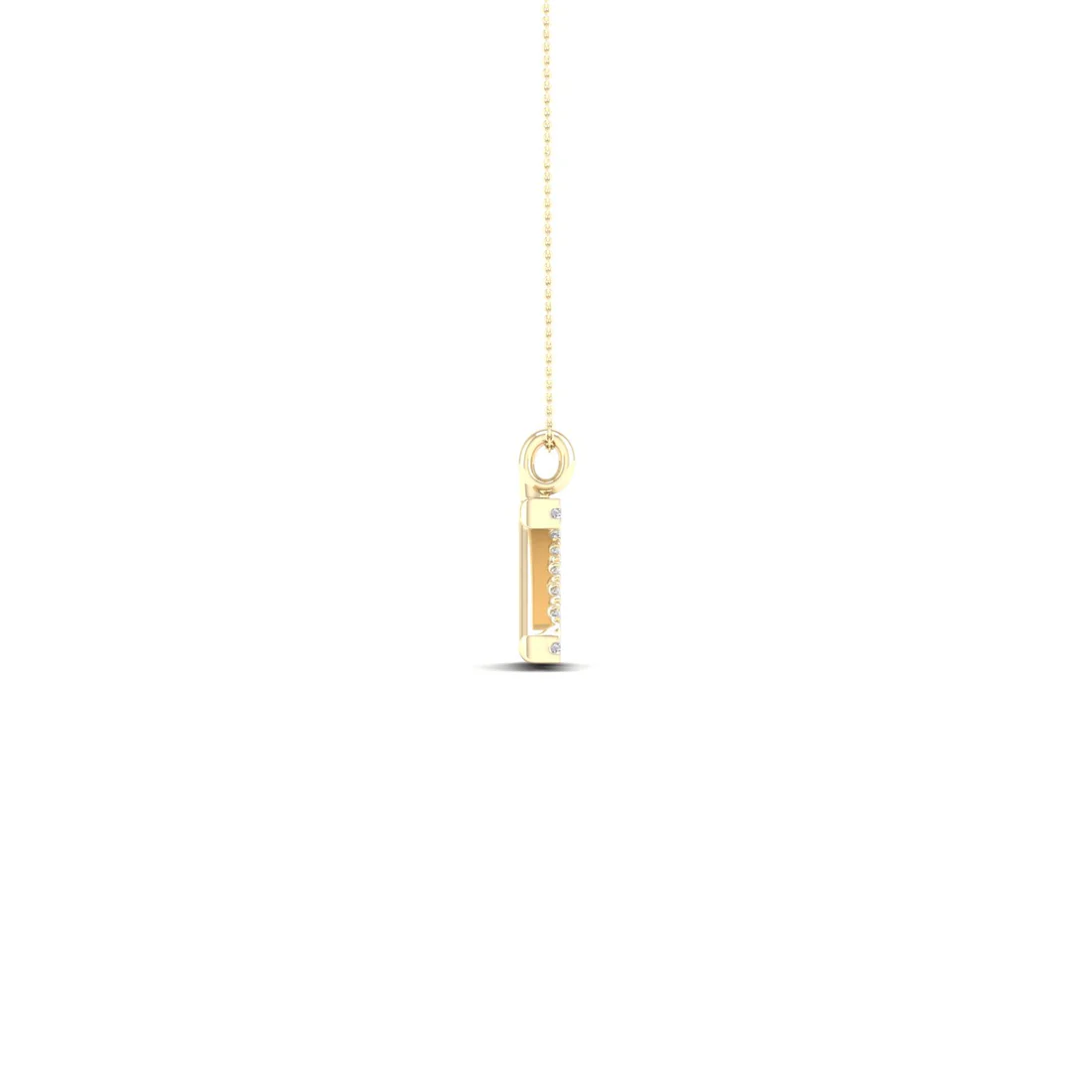 0.060 CTW Lab Grown Diamond Z Letter Pendant