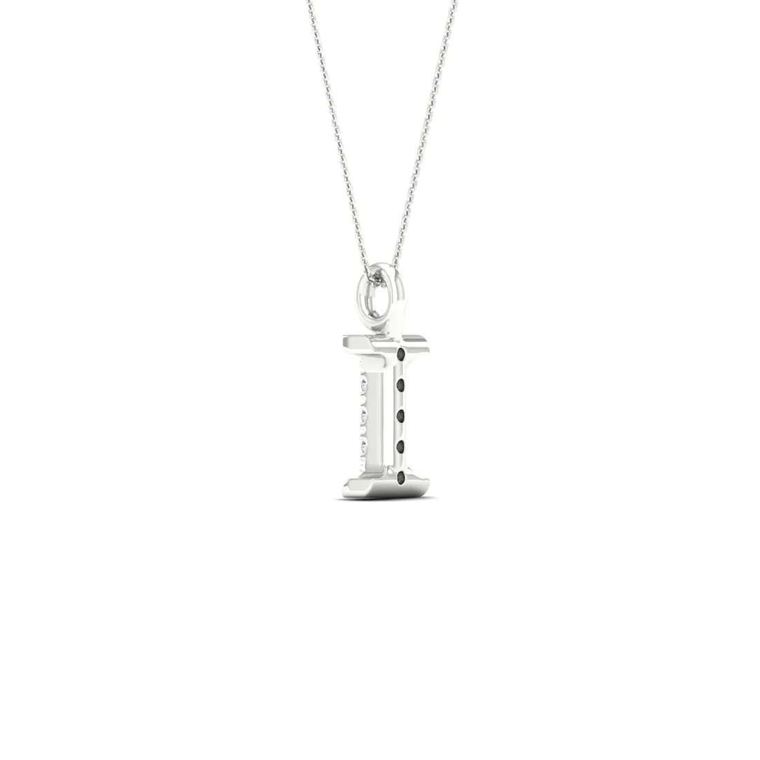 0.02 CTW Lab Grown Diamond I Letter Pendant