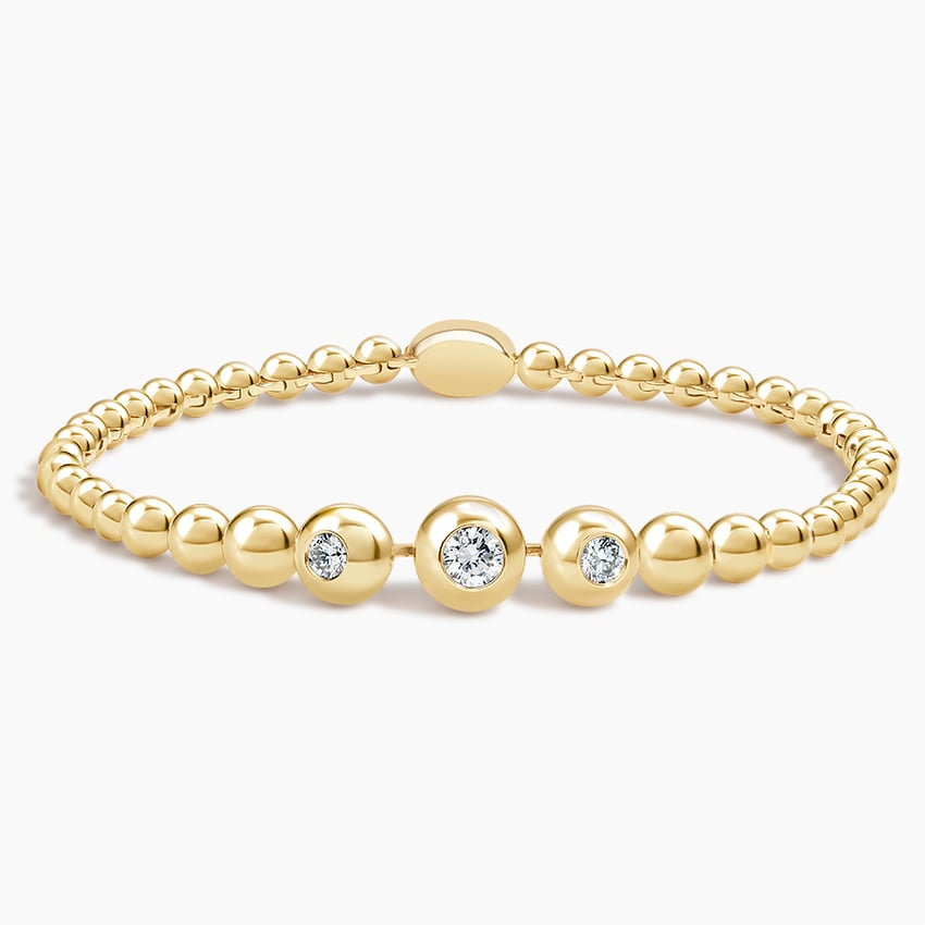 2/5CTW 6.5 inch Lab Grown Diamond Bubble Bracelet