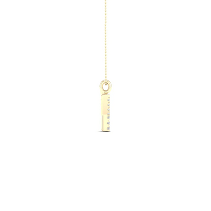 0.05 CTW Lab Grown Diamond Y Letter Pendant