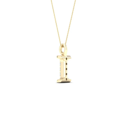 0.02 CTW Lab Grown Diamond I Letter Pendant