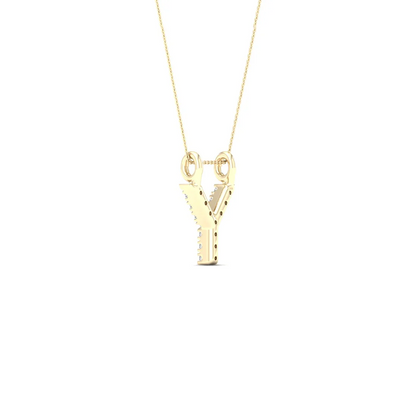 0.05 CTW Lab Grown Diamond Y Letter Pendant