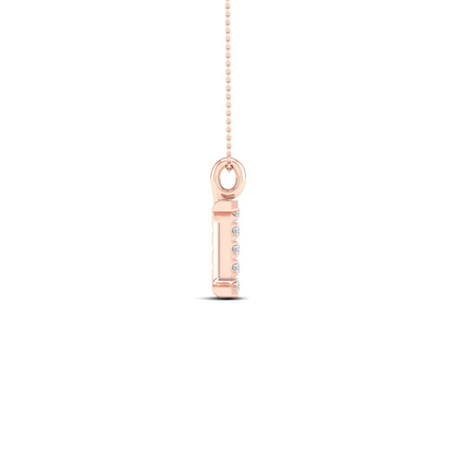 0.02 CTW Lab Grown Diamond I Letter Pendant