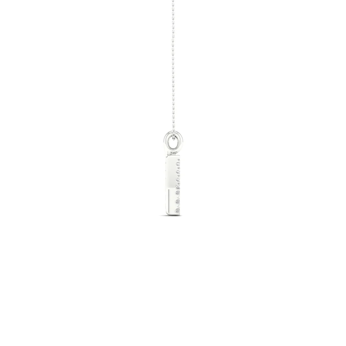 0.05 CTW Lab Grown Diamond Y Letter Pendant