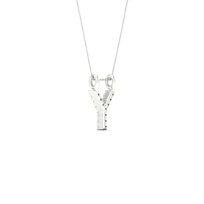 0.05 CTW Lab Grown Diamond Y Letter Pendant