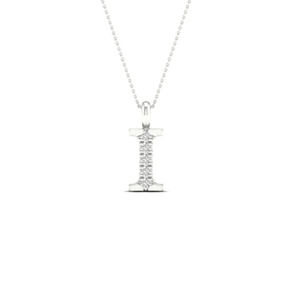0.02 CTW Lab Grown Diamond I Letter Pendant