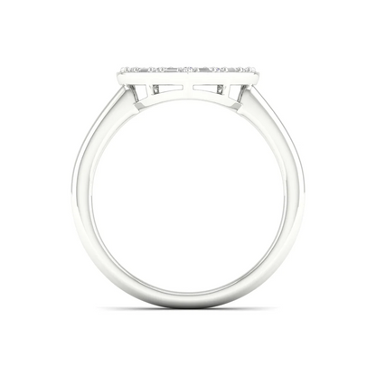 0.25Ctw Heart Baguette Round Lab Grown Diamond Wedding Band