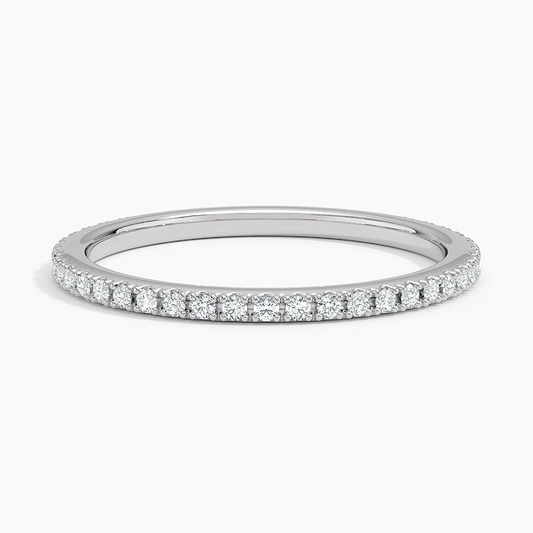 0.31CTW Simple Minimalist Lab Grown Diamond Wedding Band