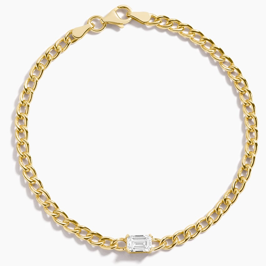 2/3CTW 7 inch East-West Emerald Lab Grown Diamond Bracelet
