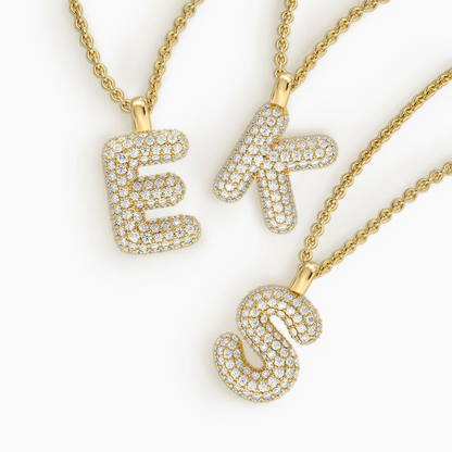Lab Grown Diamond Initial Letter Pendant