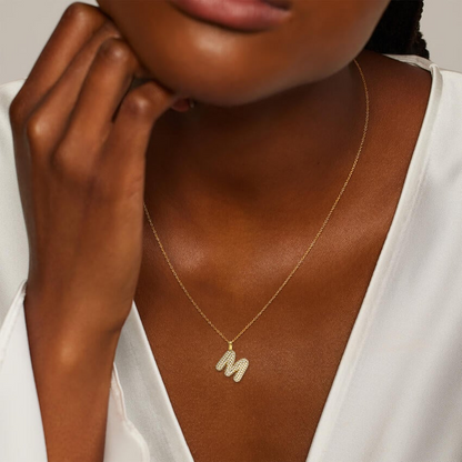 Lab Grown Diamond Initial Letter Pendant