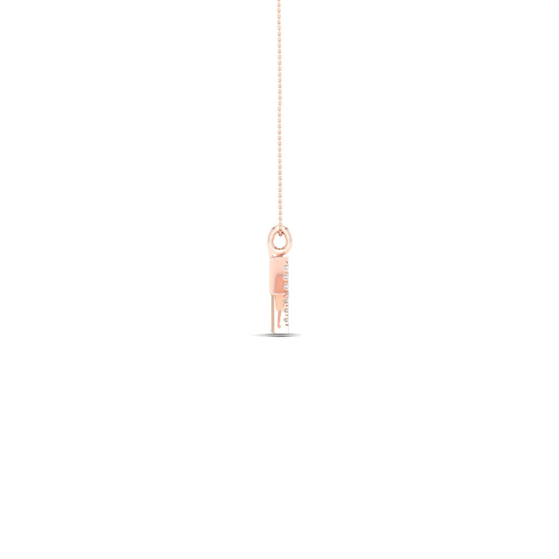 0.06 CTW Lab Grown Diamond X Letter Pendant