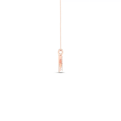 0.06 CTW Lab Grown Diamond X Letter Pendant