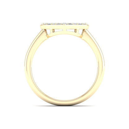 0.25Ctw Heart Baguette Round Lab Grown Diamond Wedding Band