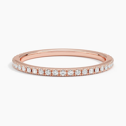 0.31CTW Simple Minimalist Lab Grown Diamond Wedding Band